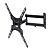 Кронштейн Tuarex ALTA-404 black, настенный для TV 15"-55", поворот 180, наклон +5-15, от стены 59-432мм, макс 30кг, VESA 400x400