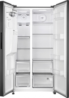 Холодильник Weissgauff WSBS 697 NFBX Inverter Ice Maker черный